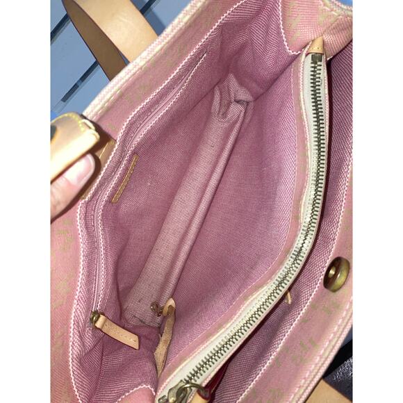 DOONEY & BOURKE LIGHT PINK SIGNATURE PRINT CANVAS  SHOULDER BAG - Picture 13 of 16